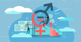 Gender equality vector illustration