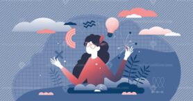 Generating ideas vector illustration