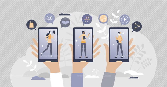 Generation or gen Z as zoomers social group lifestyle tiny person concept