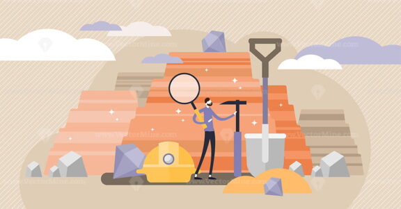 Geology vector illustration