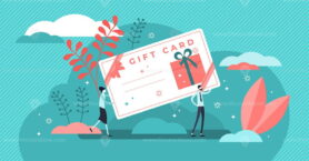 Gift card vector illustration