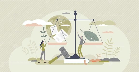 Green policy as governmental environment strategy plan tiny person concept