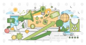 Green marketing in outline concept