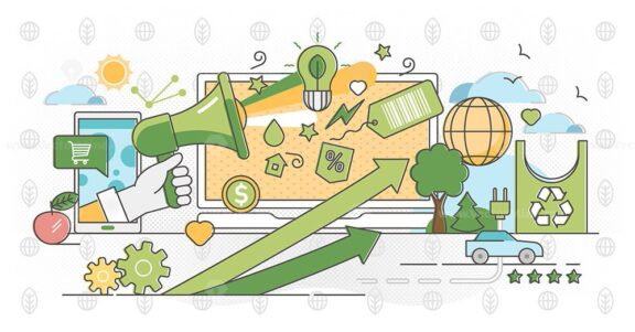 Green marketing in outline concept