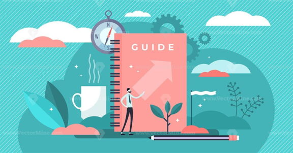 Guide vector illustration