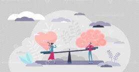 Gut instincts vector illustration