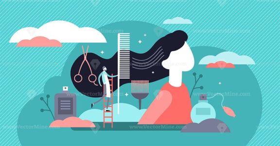 Hairdresser vector illustration