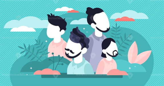 Hairstyle vector illustration