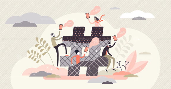 Hashtag vector illustration