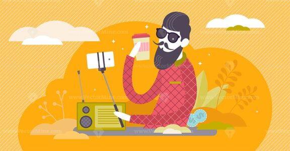 FREE Hipster vector illustration