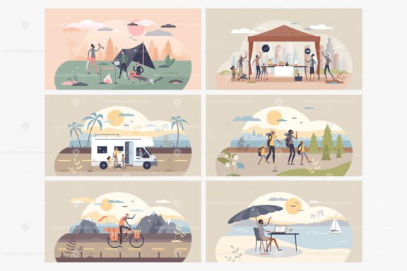 18 Holidays and Travel v3 Concepts Bundle - Image 3