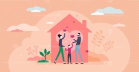 Home love vector illustration