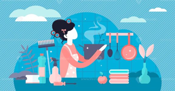 Housewife vector illustration