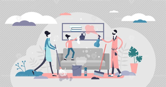 Housework vector illustration