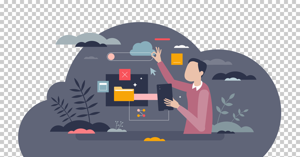 FREE Human computer interaction with smart design layout adjustment and management tiny person concept. User friendly interface with digital AI help vector illustration. IT assistance and cooperation. - Image 2