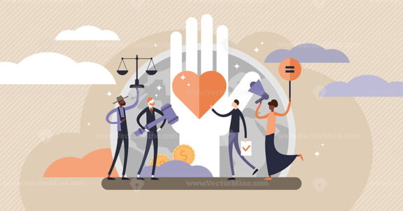 Human rights vector illustration