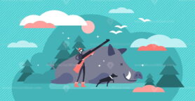 Hunting vector illustration