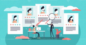 Job agency vector illustration
