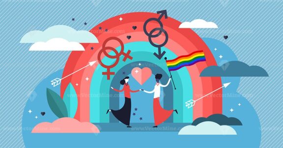 LGBT vector illustration