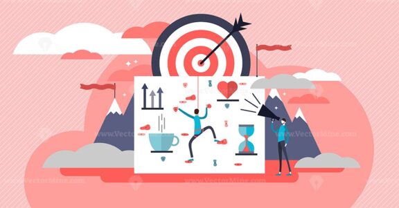 Life coach vector illustration