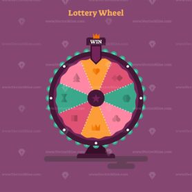 FREE Lottery wheel vector illustration
