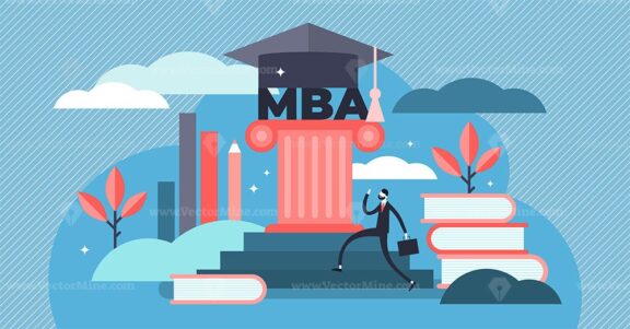 MBA vector illustration