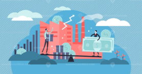 Microeconomics vector illustration