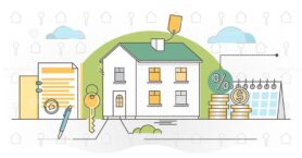 Mortgage vector illustration