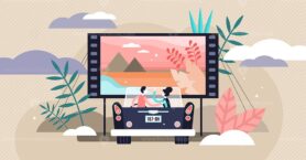 Movies vector illustration
