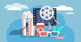 Movies vector illustration