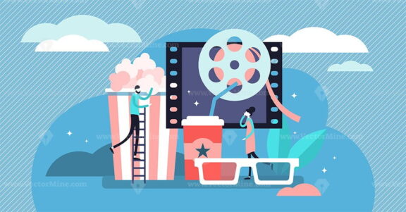 Movies vector illustration
