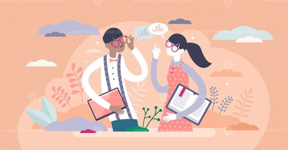 Nerds vector illustration