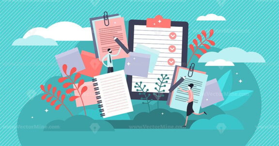 Notes vector illustration