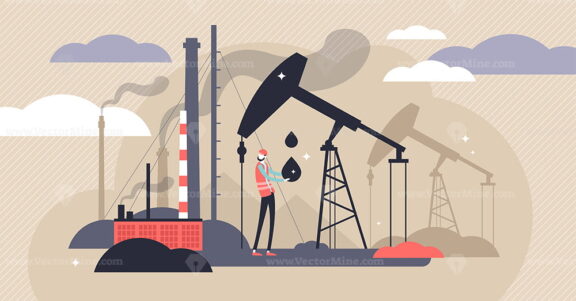 Oil industry vector illustration