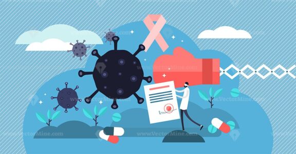 Oncology vector illustration