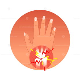 Painful joint concept vector illustration