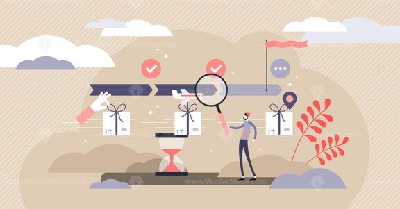 FREE Parcel tracking vector illustration