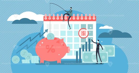 Payday loans vector illustration