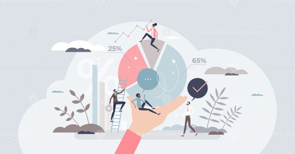 People analytics and data statistics for social research tiny person conept
