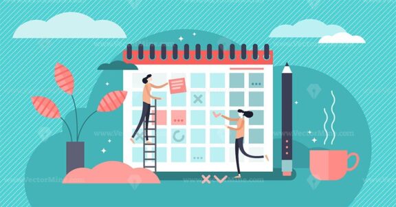 Planning vector illustration