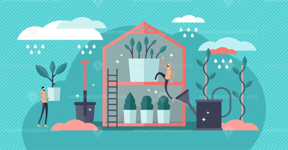 Plant nursery vector illustration