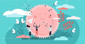 Positive persons illustration