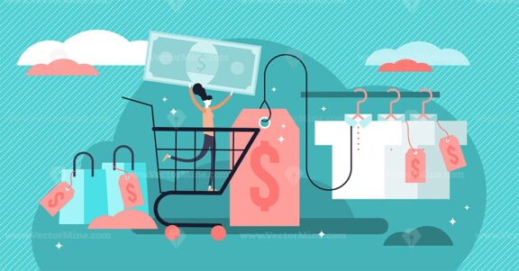 Pricing vector illustration