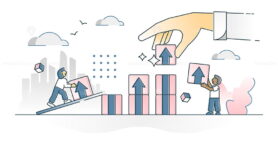 FREE Productivity and work performance efficiency development outline concept
