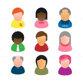 FREE Profile avatars vector illustration collection