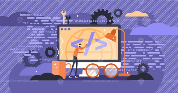 Programming vector illustration