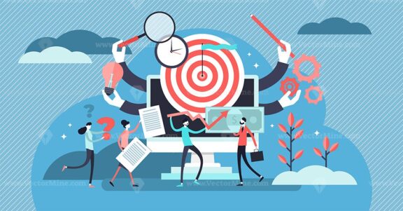Project management vector illustration
