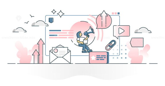 Promoting retail sales and commercial influencer ads campaign outline concept