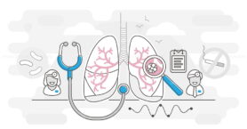 FREE Pulmonology vector illustration outline concept