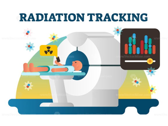 FREE Radiation tracking vector illustration